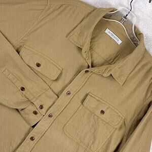 Outerknown Flannel Shirt Men XXL Brown Classic Outdoors Surf Skate Hiking Preppy